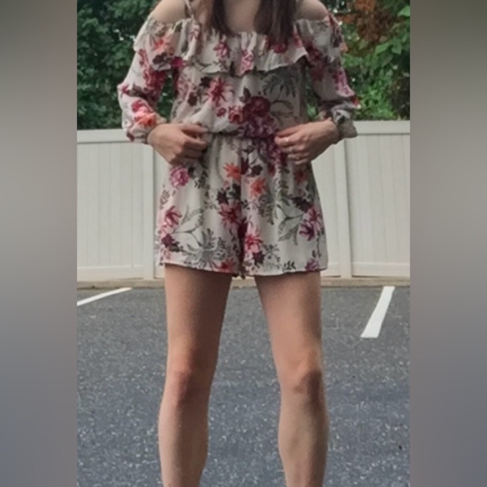 As U Wish Floral Romper